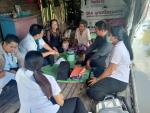 โรงพยาบาลปากพนัง อสม.ประจำหมู่บ้านและผู้นำท้องที่ ร่วมติดตาม
